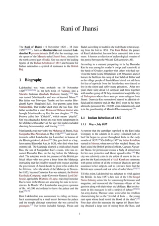 Rani of jhansi | PDF