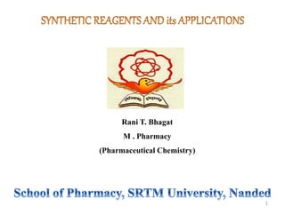 Rani T. Bhagat
M . Pharmacy
(Pharmaceutical Chemistry)
1
 