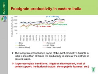 Agricultural Transformation in Eastern India: Micro-level Evidences