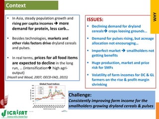 Asia Regional Planning Meeting-Agricultural Markets and Risks in Asia:Challenges to Manage both for Dryland Cereals & Pulses by Dr Ranjit Kumar