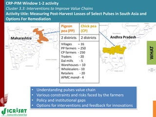 Asia Regional Planning Meeting-Agricultural Markets and Risks in Asia:Challenges to Manage both for Dryland Cereals & Pulses by Dr Ranjit Kumar