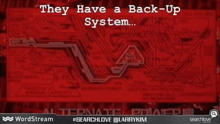They Have a Back-Up
System…
 