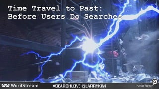 Time Travel to Past:
Before Users Do Searches
 
