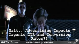 Wait.. Advertising Impacts
Organic CTR and Conversion
Rates??
 