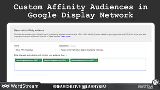 Custom Affinity Audiences in
Google Display Network
 