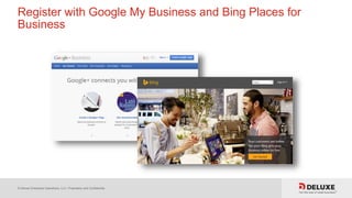 © Deluxe Enterprise Operations, LLC. Proprietary and Confidential.
Register with Google My Business and Bing Places for
Business
 