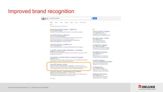 © Deluxe Enterprise Operations, LLC. Proprietary and Confidential.
Improved brand recognition
 