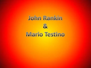 John Rankin & Mario Testino 