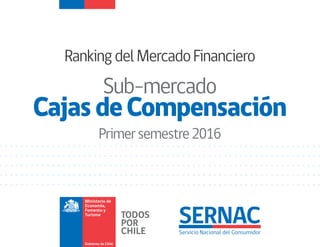 RankingdelMercadoFinanciero
Sub-mercado
CajasdeCompensación
Primersemestre2016
 