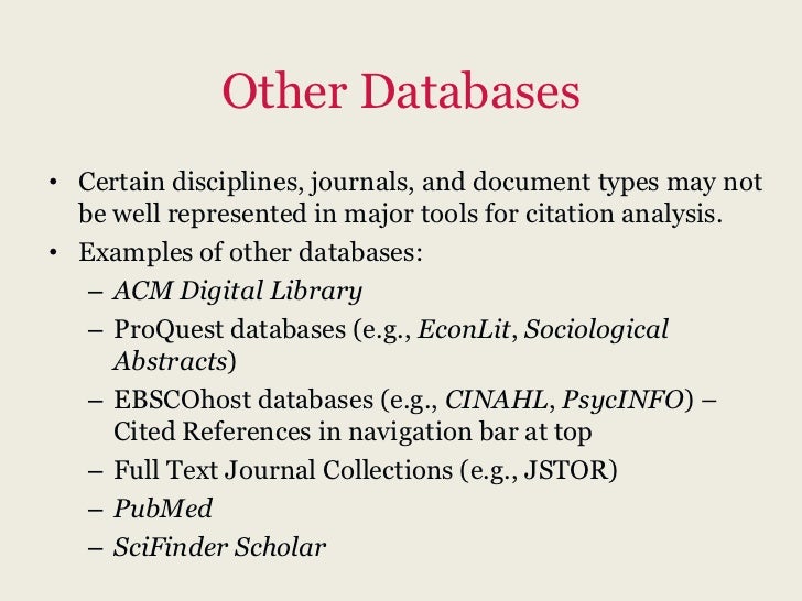 Journal Impact Factors and Citation Analysis