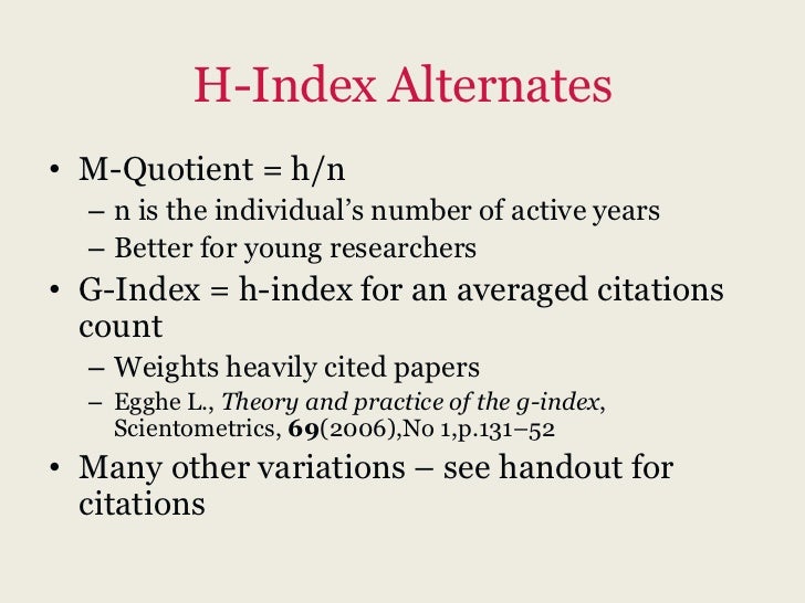Journal Impact Factors and Citation Analysis