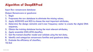 novel ransomware detection by Deep learning | PPTX