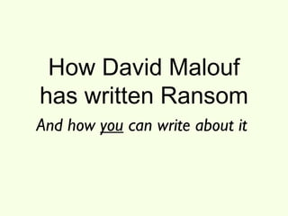 Ransom Presentation | PPT