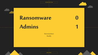 Ransomware 0
Admins 1
KieranJacobsen
Readify
POSHSECURITY.COM
@KJACOBSEN
 
