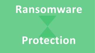 1
Ransomware
Protection
 