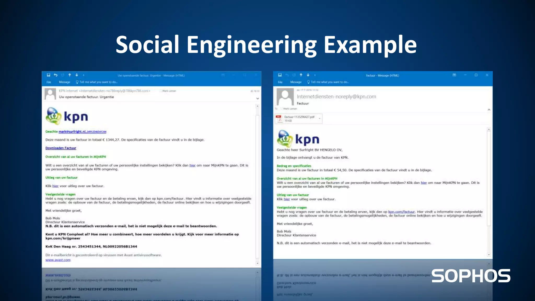 Social Engineering Example
 
