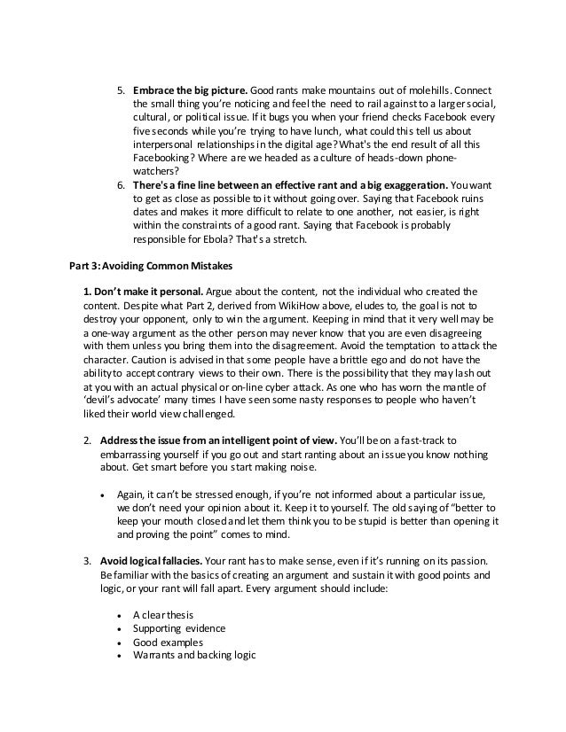 Rant Makes Right … or Does It? Writing Resonating Rants that Rock!