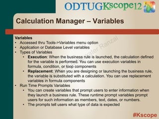 Calculation Manager Beginning Calculation Manager for Essbase and Hyperion Planning | PDF