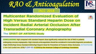 Sample Of Rao Radial Artery Occlusion ( RAO ) | PDF