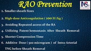 Radial Artery Occlusion ( RAO ) | PDF