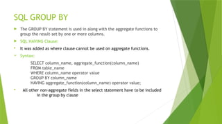 Understanding Structured Query Language fundamentals | PPT