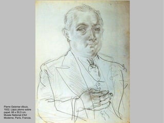 Pierre Geismar dibuix, 1932. Lápiz plomo sobre papel. 66 x 50,5 cm. Musée National d'Art Moderne. París. Francia. 