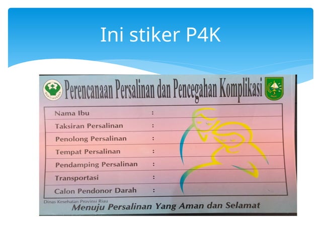 RAPAT KOORDINASI P4K untuk KADER POSYANDU | PPTX