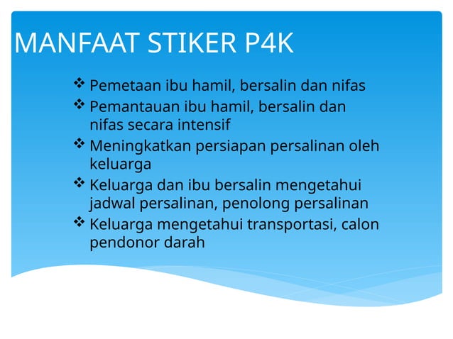 RAPAT KOORDINASI P4K untuk KADER POSYANDU | PPTX