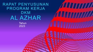 Rapat Penyusunan Program Kerja Dewan Kemakmuran Masjid Al Azhar ...