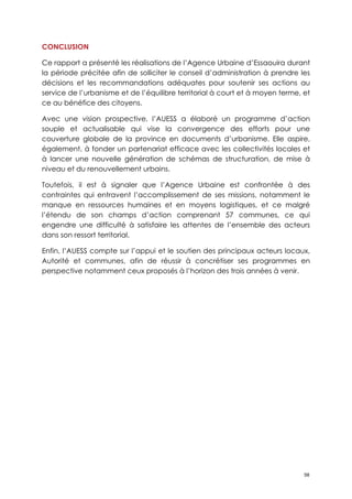  Rapport annuel 2011 (fr) Agence urbaine d'Essaouira 