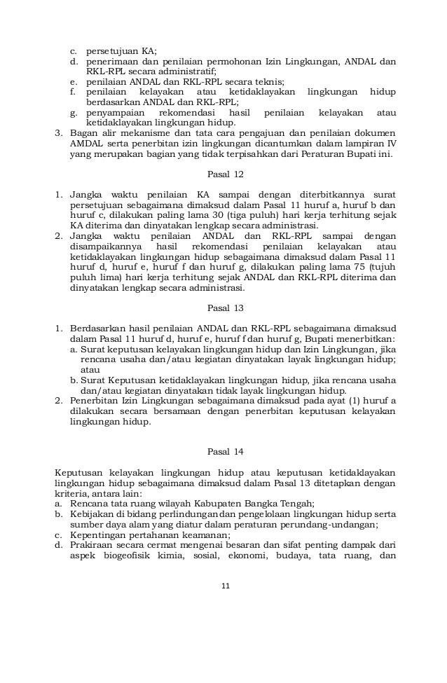 draft raperbup penilaian dokumen lingkungan dan izin draft raperbup penilaian dokumen lingkungan dan izin