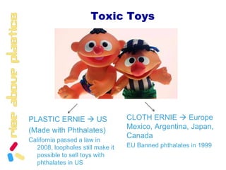 Used in DVDs, canned food lining, baby bottles, water bottles