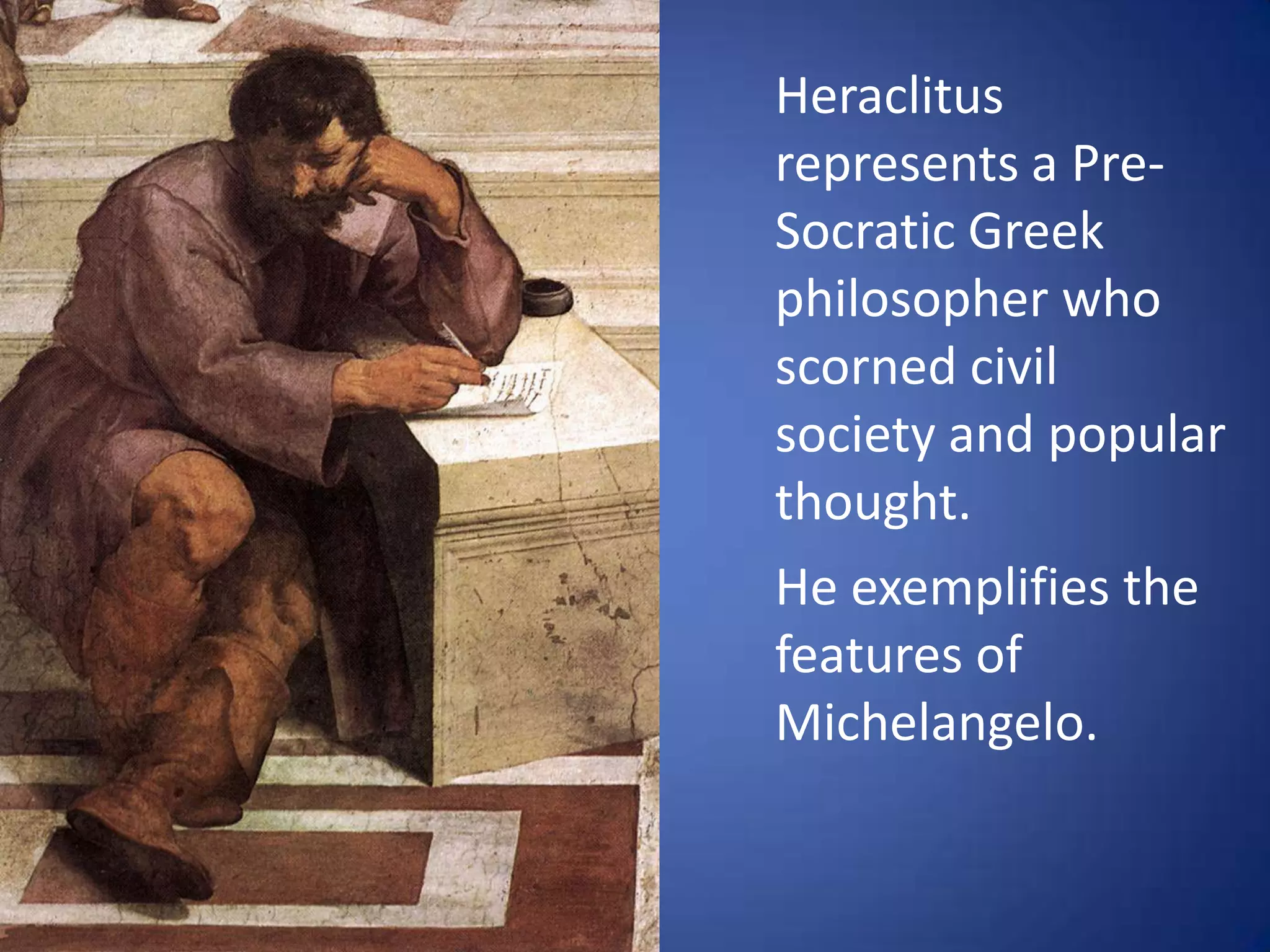 Pythagorascalculates arithmetic. While students of all ages and gender leer over his shoulder.