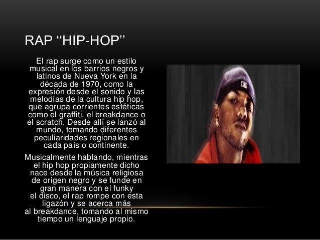 Rap ‘‘hip hop’’