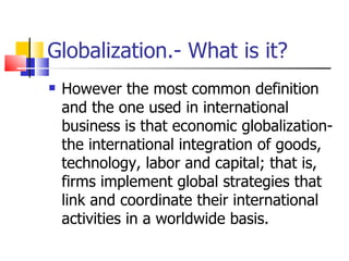 GLOBAL BUSINESS | PPT