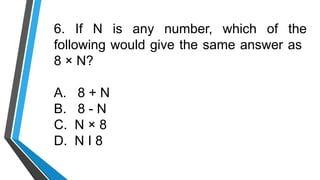 RAPID-MATH-ASSESMENT. for grade 4 to 6pptx | PPTX