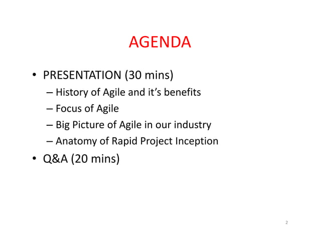 Rapid Project Inception | PPT