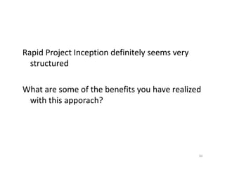 Rapid Project Inception