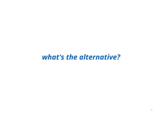 what's the alternative?
18
 