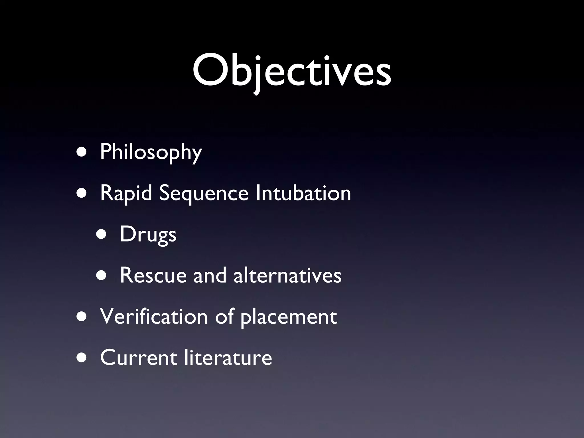 Rapid Sequence Intubation | PPT