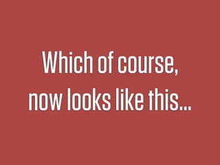 Which of course,
now looks like this…
 