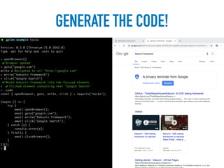 GENERATE THE CODE!
 