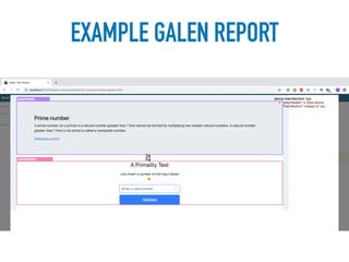 EXAMPLE GALEN REPORT
 