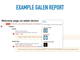 EXAMPLE GALEN REPORT
 
