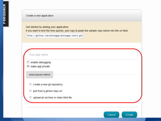 Rapid App Development for PhoneGap
