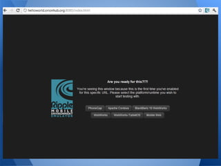 Rapid App Development for PhoneGap