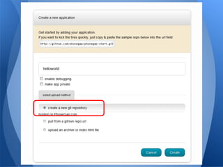 Rapid App Development for PhoneGap