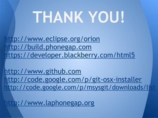 Rapid App Development for PhoneGap