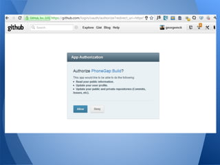 Rapid App Development for PhoneGap