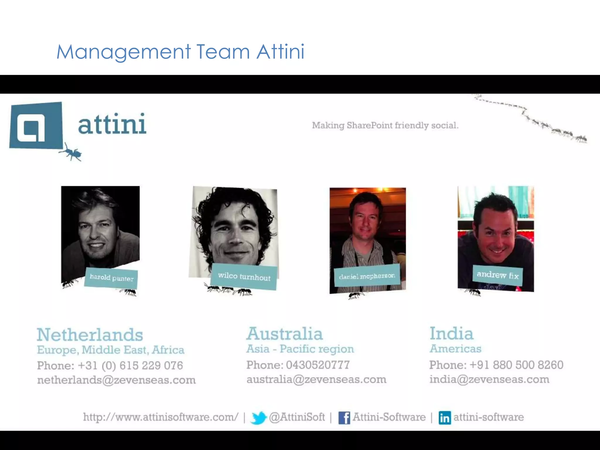 Management Team Attini
 